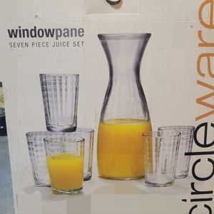 7pc Glass Pitcher & Glasses